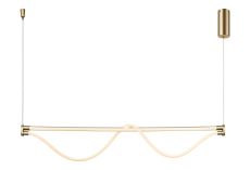 Fugaz Linear Pendant, 38W LED, 3000K, 2600lm, Painted Gold, 3yrs Warranty