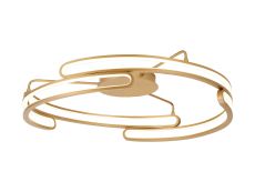 Buesda 80cm Ceiling, 3 Step Dimming, 70W LED, 3000K, 5500lm, Brushed Gold, 3yrs Warranty