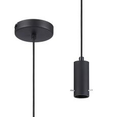 Tera 12cm Single 1 Light Pendant (FRAME ONLY), 1 x E27, Sand Black