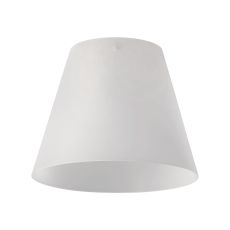 Tera 23cm x 18cm Frosted White Glass Shade (B) NO SUPPORT RODS INCLUDED,