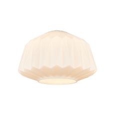 Alux 30cm x 20cm Origami Trapezium Glass (A) Shade, Opal