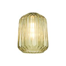 Alux 20cm x 26cm Origami Cylinder Glass (B) Shade, Moss Green