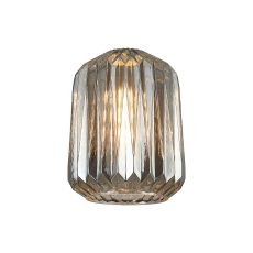 Alux 20cm x 26cm Origami Cylinder Glass (B) Shade, Smoke