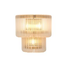 Aster 32 x 18cm Large Wall Light, 3 x E14, Brass/Frosted Glass