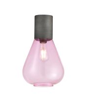 Odeyscene 23cm Ceiling Light With Narrow Glass, 1 x E27, Pewter/Lilac