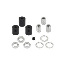 Hayes Metal Cable Grip Kit (3pcs) Satin Black, c/w 4.5mm Hole Thread, Washer & Nut, Plastic Grub Screws