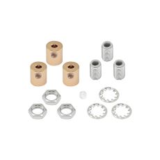 Hayes Metal Cable Grip Kit (3pcs) French Gold, c/w 4.5mm Hole Thread, Washer & Nut, Plastic Grub Screws