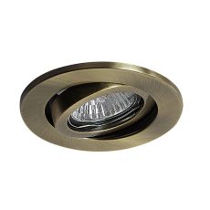Hudson GU10 Adjustable Downlight Antique Brass (Lamp Not Included), Cut Out: 84mm