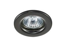 Hudson GU10 Fixed Downlight Black Chrome (Lamp Not Included), Cut Out: 60mm