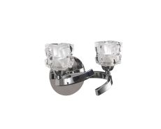 Ice Wall Lamp Switched 2 Light G9 ECO, Polished Chrome