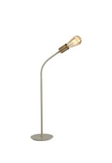 Giacomo Flexible Table Lamp, 1 Light E27, Beige/Antique Brass