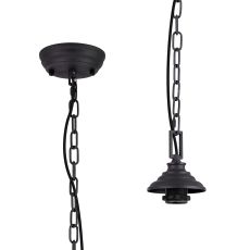 Amara 11cm Single Pendant (FRAME ONLY), 1 x E27, Graphite
