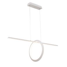 Kitesurf Loop Under Linear Pendant, 30W LED, 3000K, 2400lm, White, 3yrs Warranty