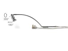 Lex (Set Of 2) Over Cabinet 1 Light GU10 With Adjustable Head And 2m Cable c/w BS Plug Polished Chrome
