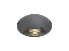 Cobre Above Ground Light/Wall Light, 1 x 2W LED, 3000K, 60lm, IP67, IK10, Dark Grey, 3yrs Warranty