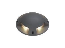 Cobre Above Ground Light/Wall Light, 1 x 6W LED, 3000K, 180lm, IP67, IK10, Dark Grey, 3yrs Warranty
