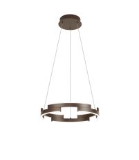 Alaric 40cm Pendant, 22W LED, 4000K, 800lm, 3 Step Dimming, Brown Oxide, 3yrs Warranty