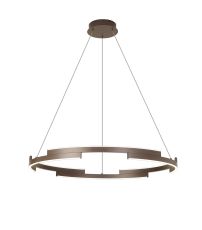 Alaric 80cm Pendant, 44W LED, 4000K, 1700lm, 3 Step Dimming, Brown Oxide, 3yrs Warranty