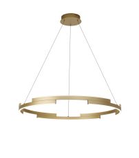 Alaric 80cm Pendant, 44W LED, 3500K,1900lm, 3 Step Dimming, Sand Gold, 3yrs Warranty