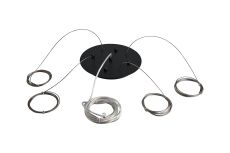 Lowan 25cm 3m Suspension Plate Kit BL c/w Plate, Power Cable, 4 x Suspension Cables & Grips, Max Load 20kg (ONLY TESTED FOR OUR RANGE OF PRODUCTS)