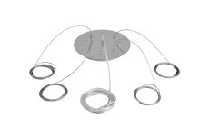 Lowan 25cm 3m Suspension Plate Kit CH c/w Plate, Power Cable, 4 x Suspension Cables & Grips, Max Load 20kg (ONLY TESTED FOR OUR RANGE OF PRODUCTS)