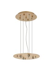 Lowan 29cm, Brass/Painted Brass, 3m Suspension Plate c/w Power Cable To Lower Flush Fittings, Max Load 20kg (ONLY TESTED FOR OUR PRODUCTS)