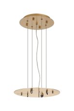 Lowan 31cm, 3m Brass/Painted Brass, Suspension Plate c/w Power Cable To Lower Flush Fittings, Max Load 20kg (ONLY TESTED FOR OUR PRODUCTS)