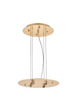 Lowan 31cm, 3m French Gold/Painted Gold, Suspension Plate c/w Power Cable To Lower Flush Fittings,  Max Load 20kg (ONLY TESTED FOR OUR PRODUCTS)