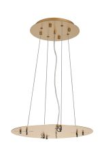 Lowan 39cm, 3m Brass/Painted Brass, Suspension Plate c/w Power Cable To Lower Flush Fittings, Max Load 20kg (ONLY TESTED FOR OUR PRODUCTS)