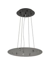 Lowan 44cm, 3m Satin Black/Matt Black, Suspension Plate c/w Power Cable To Lower Flush Fittings, Max Load 20kg (ONLY TESTED FOR OUR PRODUCTS)