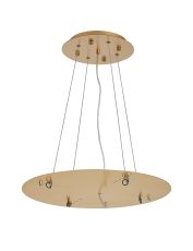 Lowan 49cm, 3m Brass/Painted Brass, Suspension Plate c/w Power Cable To Lower Flush Fittings, Max Load 20kg (ONLY TESTED FOR OUR PRODUCTS)