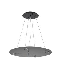 Lowan 59cm, 3m Satin Black/Matt Black, Suspension Plate c/w Power Cable To Lower Flush Fittings, Max Load 20kg (ONLY TESTED FOR OUR PRODUCTS)