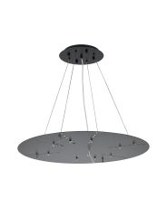 Lowan 69cm, 3m Satin Black/Matt Black, Suspension Plate c/w Power Cable To Lower Flush Fittings, Max Load 20kg (ONLY TESTED FOR OUR PRODUCTS)