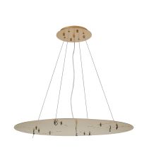 Lowan 79cm, 3m Brass/Painted Brass, Suspension Plate c/w Power Cable To Lower Flush Fittings, Max Load 20kg (ONLY TESTED FOR OUR PRODUCTS)