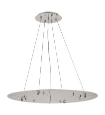 Lowan 79cm, 3m Polished Chrome/Silver, Suspension Plate c/w Power Cable To Lower Flush Fittings, Max Load 20kg (ONLY TESTED FOR OUR PRODUCTS)