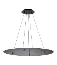 Lowan 89cm, 3m Satin Black/Matt Black, Suspension Plate c/w Power Cable To Lower Flush Fittings, Max Load 20kg (ONLY TESTED FOR OUR PRODUCTS)