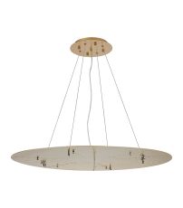 Lowan 89cm, 3m Brass/Painted Brass, Suspension Plate c/w Power Cable To Lower Flush Fittings, Max Load 20kg (ONLY TESTED FOR OUR PRODUCTS)