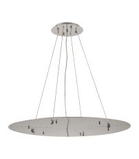 Lowan 89cm, 3m Polished Chrome/Silver, Suspension Plate c/w Power Cable To Lower Flush Fittings, Max Load 20kg (ONLY TESTED FOR OUR PRODUCTS)