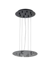 Lowan 29cm, 3m Satin Black/Matt Black, Suspension Plate c/w Power Cable To Lower Flush Fittings, Max Load 40kg (ONLY TESTED FOR OUR PRODUCTS)