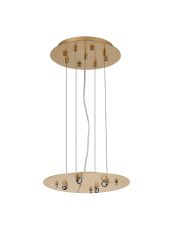 Lowan 29cm, 3m Brass/Painted Brass, Suspension Plate c/w Power Cable To Lower Flush Fittings, Max Load 40kg (ONLY TESTED FOR OUR PRODUCTS)