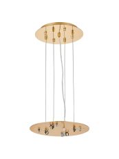 Lowan 29cm, 3m French Gold/Painted Gold, Suspension Plate c/w Power Cable To Lower Flush Fittings,  Max Load 40kg (ONLY TESTED FOR OUR PRODUCTS)