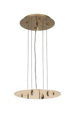 Lowan 31cm, 3m Antique Brass/Painted Brass, Suspension Plate c/w Power Cable To Lower Flush Fittings, Max Load 40kg (ONLY TESTED FOR OUR PRODUCTS)
