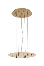 Lowan 31cm, 3m Brass/Painted Brass, Suspension Plate c/w Power Cable To Lower Flush Fittings, Max Load 40kg (ONLY TESTED FOR OUR PRODUCTS)
