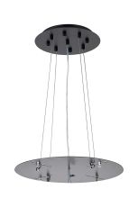 Lowan 39cm, 3m Satin Black/Matt Black, Suspension Plate c/w Power Cable To Lower Flush Fittings, Max Load 40kg (ONLY TESTED FOR OUR PRODUCTS)
