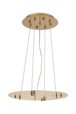 Lowan 39cm, 3m Brass/Painted Brass, Suspension Plate c/w Power Cable To Lower Flush Fittings, Max Load 40kg (ONLY TESTED FOR OUR PRODUCTS)