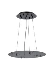 Lowan 44cm, 3m Satin Black/Matt Black, Suspension Plate c/w Power Cable To Lower Flush Fittings, Max Load 40kg (ONLY TESTED FOR OUR PRODUCTS)