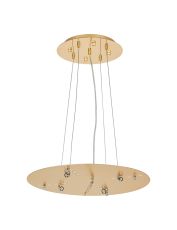 Lowan 44cm, 3m French Gold/Painted Gold, Suspension Plate c/w Power Cable To Lower Flush Fittings,  Max Load 40kg (ONLY TESTED FOR OUR PRODUCTS)