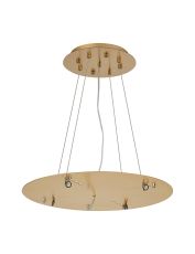 Lowan 49cm, 3m Brass/Painted Brass, Suspension Plate c/w Power Cable To Lower Flush Fittings, Max Load 40kg (ONLY TESTED FOR OUR PRODUCTS)