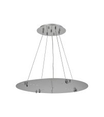 Lowan 59cm, 3m Polished Chrome/Silver, Suspension Plate c/w Power Cable To Lower Flush Fittings, Max Load 40kg (ONLY TESTED FOR OUR PRODUCTS)