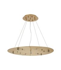 Lowan 69cm, 3m Brass/Painted Brass, Suspension Plate c/w Power Cable To Lower Flush Fittings, Max Load 40kg (ONLY TESTED FOR OUR PRODUCTS)